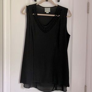 maeve by anthropologie black blouse